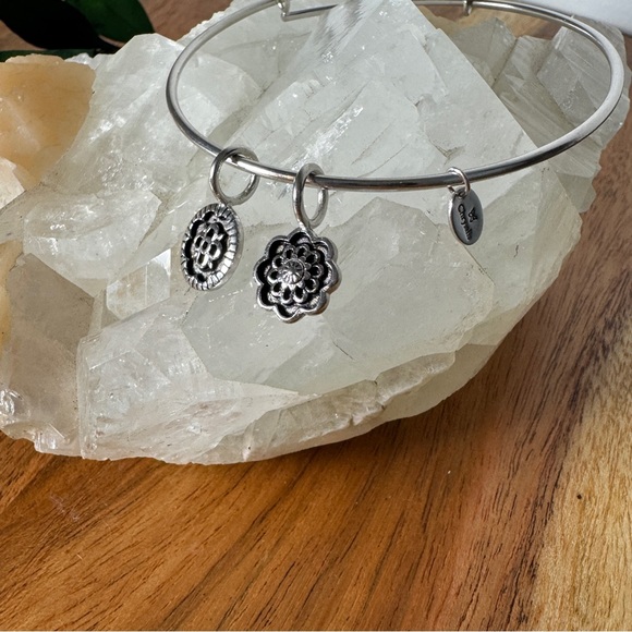 Chrysalis Silver Floral Happiness Charm Bracelet - Picture 2 of 5
